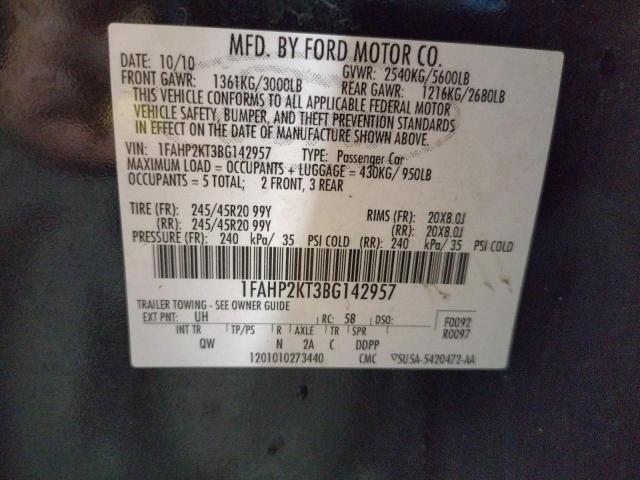 Photo 10 from auction – 2011 FORD TAURUS SHO with VIN 1FAHP2KT3BG142957