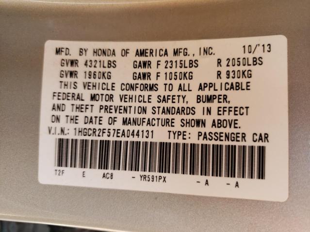 Photo 10 from auction – 2014 HONDA ACCORD SPO with VIN 1HGCR2F57EA044131