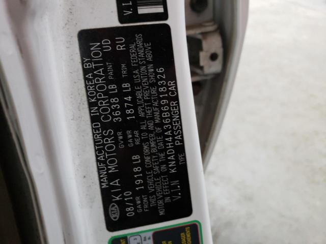 Photo 10 from auction – 2011 KIA RIO BASE with VIN KNADH4A36B6918326