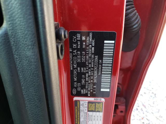 Photo 10 from auction – 2019 KIA RIO S with VIN 3KPA24AB2KE203844