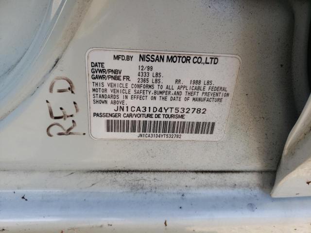 Photo 10 from auction – 2000 NISSAN MAXIMA GLE with VIN JN1CA31D4YT532782