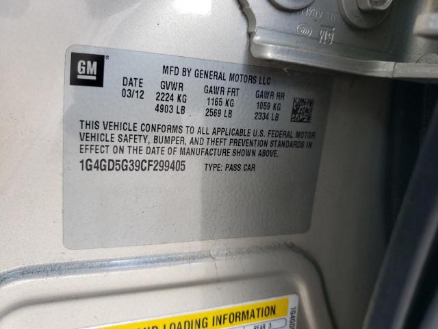 Photo 10 from auction – 2012 BUICK LACROSSE P with VIN 1G4GD5G39CF299405
