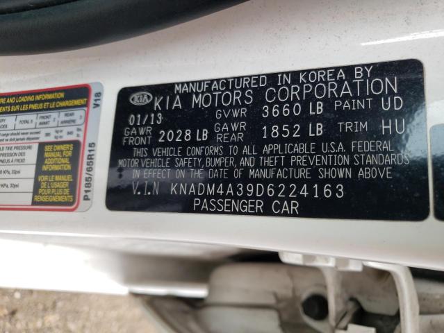Photo 10 from auction – 2013 KIA RIO LX with VIN KNADM4A39D6224163