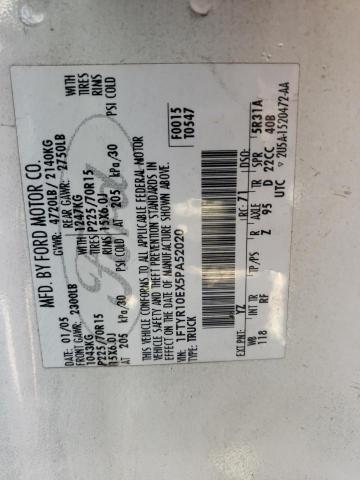 Photo 10 from auction – 2005 FORD RANGER with VIN 1FTYR10EX5PA52020