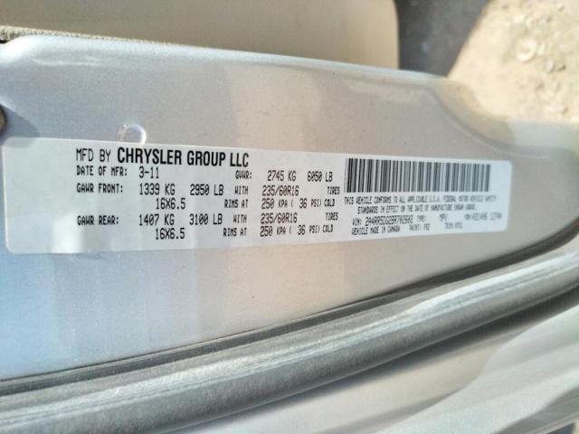 Photo 10 from auction – 2011 CHRYSLER TOWN & COU with VIN 2A4RR5DG2BR702602