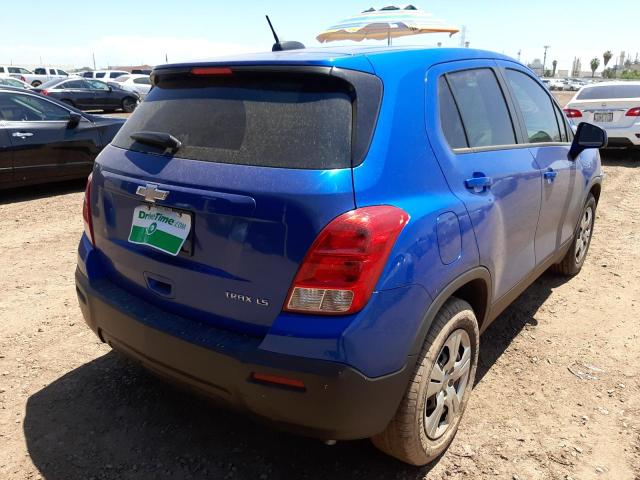 Photo 4 from auction – 2016 CHEVROLET TRAX LS with VIN KL7CJKSB7GB535195
