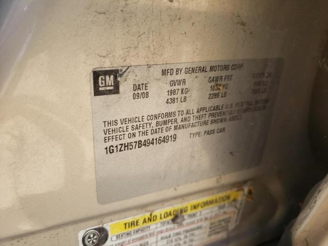 Photo 10 from auction – 2009 CHEVROLET MALIBU with VIN 1G1ZH57B494164919