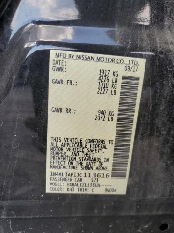 Photo 10 from auction – 2018 NISSAN ALTIMA 2.5 with VIN 1N4AL3AP1JC113616