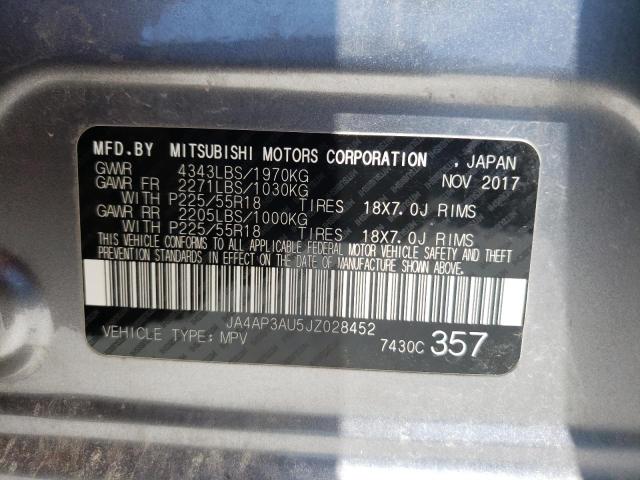 Photo 10 from auction – 2018 MITSUBISHI OUTLANDER with VIN JA4AP3AU5JZ028452