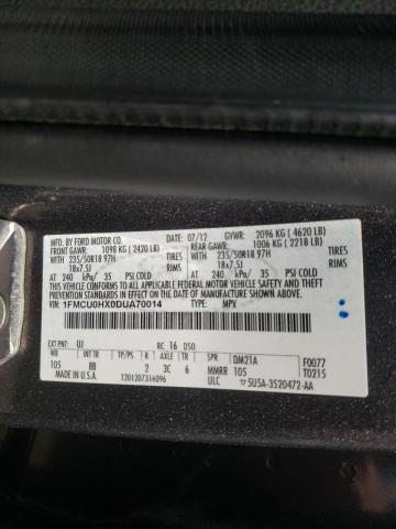 Photo 10 from auction – 2013 FORD ESCAPE SEL with VIN 1FMCU0HX0DUA70014