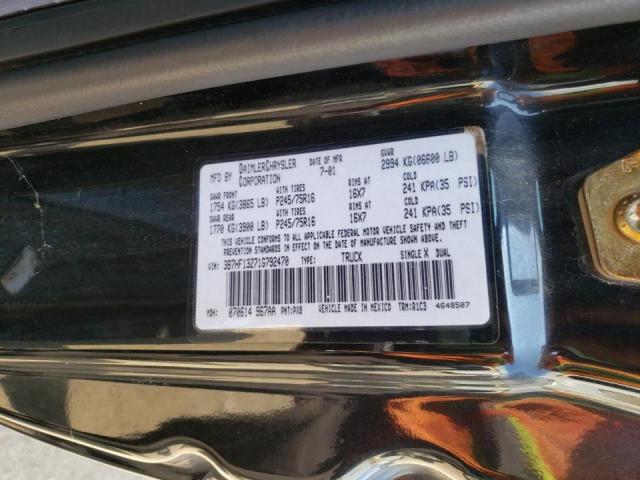 Photo 10 from auction – 2001 DODGE RAM 1500 with VIN 3B7HF13Z71G792470