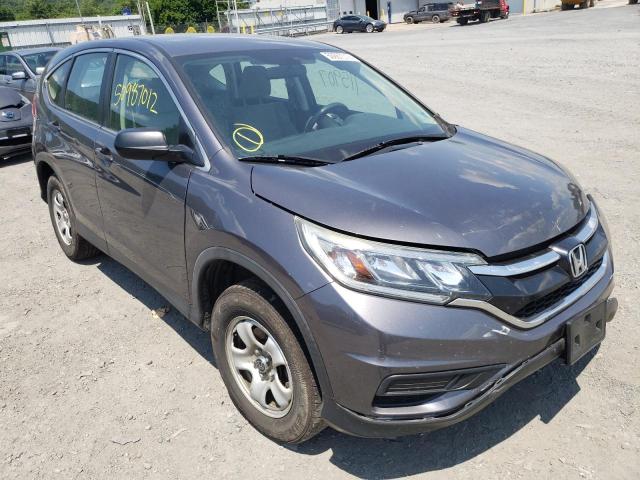 HONDA CR-V LX 2015 with VIN 5J6RM4H39FL085312 - Photo from auction