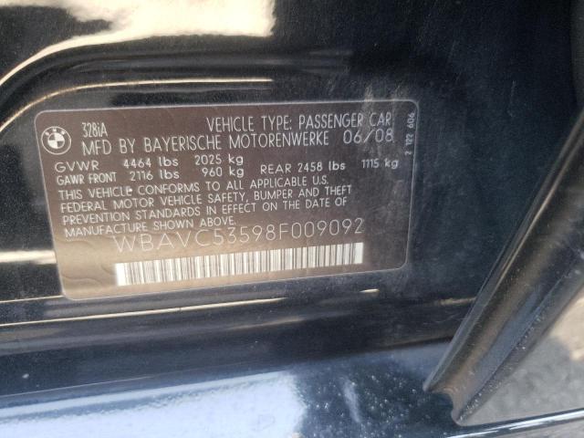 Photo 10 from auction – 2008 BMW 328 I SULE with VIN WBAVC53598F009092