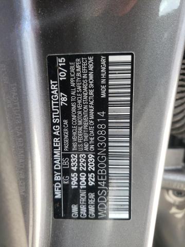 Photo 10 from auction – 2016 MERCEDES-BENZ CLA 250 with VIN WDDSJ4EB0GN308814