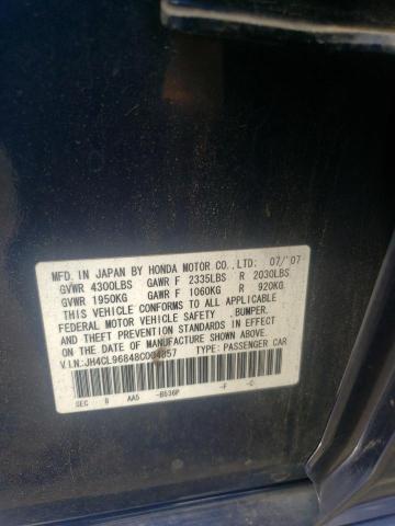 Photo 10 from auction – 2008 ACURA TSX with VIN JH4CL96848C004857
