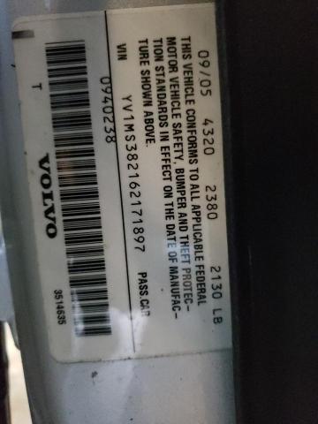 Photo 10 from auction – 2006 VOLVO S40 with VIN YV1MS382162171897