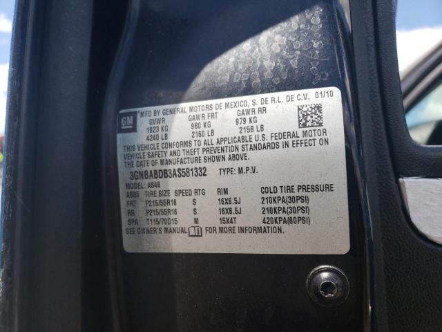 Photo 10 from auction – 2010 CHEVROLET HHR LT with VIN 3GNBABDB3AS581332