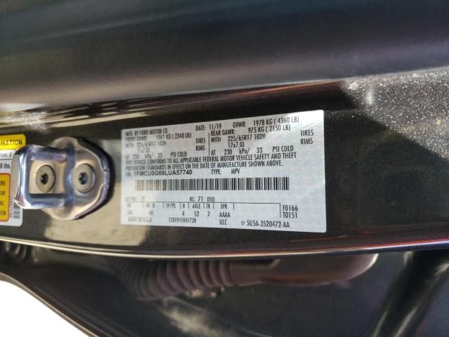 Photo 10 from auction – 2020 FORD ESCAPE SE with VIN 1FMCU0G69LUA57740