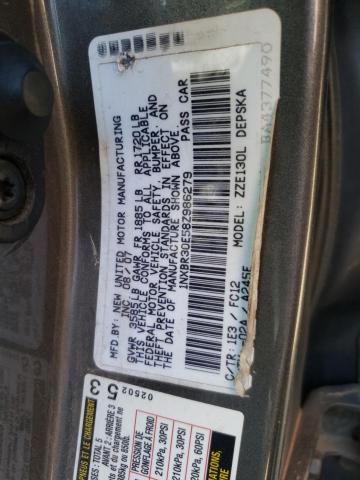 Photo 10 from auction – 2008 TOYOTA COROLLA CE with VIN 1NXBR30E58Z986279