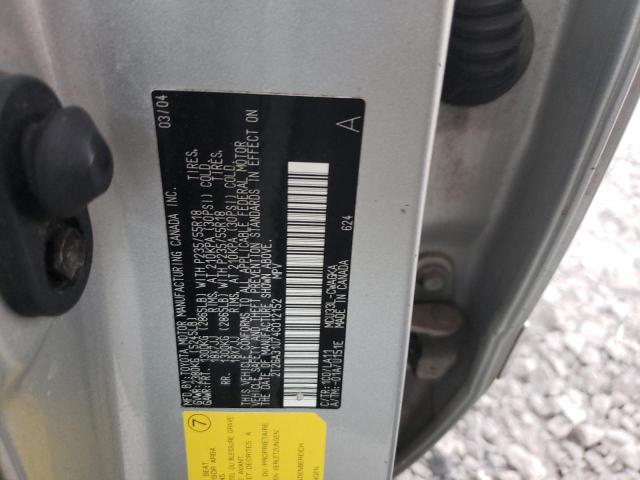 Photo 10 from auction – 2004 LEXUS RX 330 with VIN 2T2GA31U74C012152