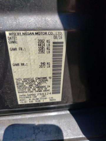 Photo 10 from auction – 2016 NISSAN ALTIMA 3.5 with VIN 1N4BL3AP0GC294124