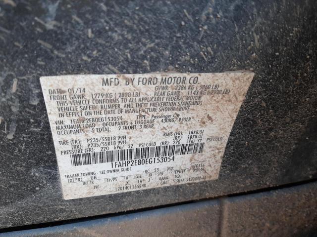 Photo 10 from auction – 2014 FORD TAURUS SEL with VIN 1FAHP2E80EG153054