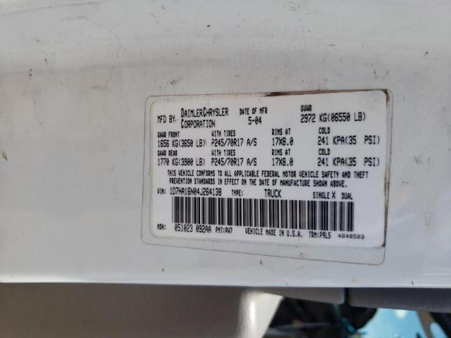 Photo 10 from auction – 2004 DODGE RAM 1500 S with VIN 1D7HA16N04J264138