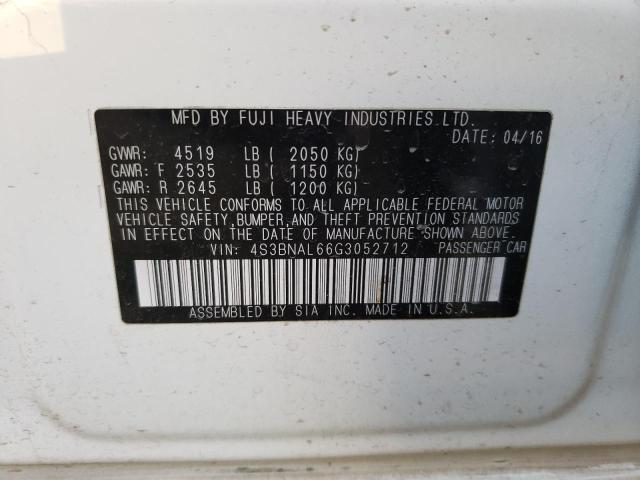 Photo 10 from auction – 2016 SUBARU LEGACY 2.5 with VIN 4S3BNAL66G3052712