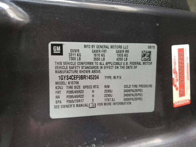 Photo 10 from auction – 2011 CADILLAC ESCALADE P with VIN 1GYS4CEF9BR145204