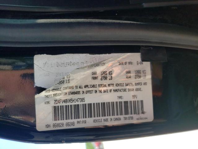 Foto 10 de la subasta – 2005 DODGE MAGNUM SXT con VIN 2D4FV48VX5H147385