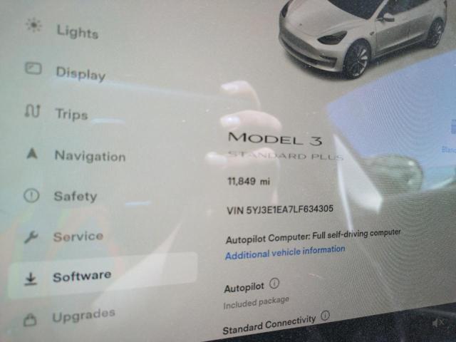 Photo 8 from auction – 2020 TESLA MODEL 3 with VIN 5YJ3E1EA7LF634305