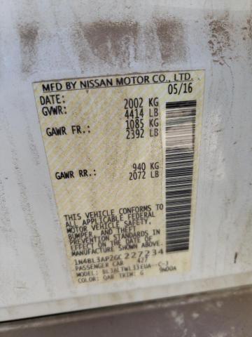 Photo 10 from auction – 2016 NISSAN ALTIMA 3.5 with VIN 1N4BL3AP2GC227234