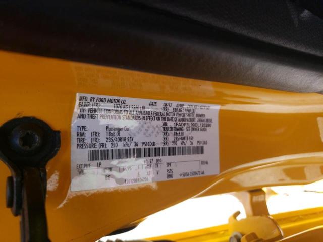 Photo 10 from auction – 2013 FORD FOCUS ST with VIN 1FADP3L99DL126280