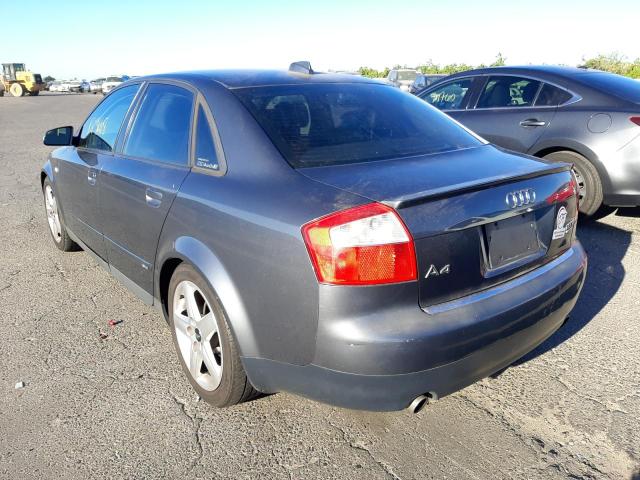 Photo 3 from auction – 2004 AUDI A4 1.8T QU with VIN WAULC68EX4A137497