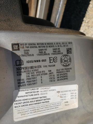 Photo 10 from auction – 2011 CHEVROLET SILVERADO with VIN 3GCPKSE31BG141374