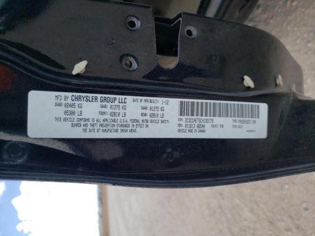 Photo 10 from auction – 2012 CHRYSLER 300C with VIN 2C3CCAET5CH193179
