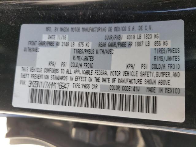 Photo 10 from auction – 2017 MAZDA 3 TOURING with VIN 3MZBN1V7XHM116947
