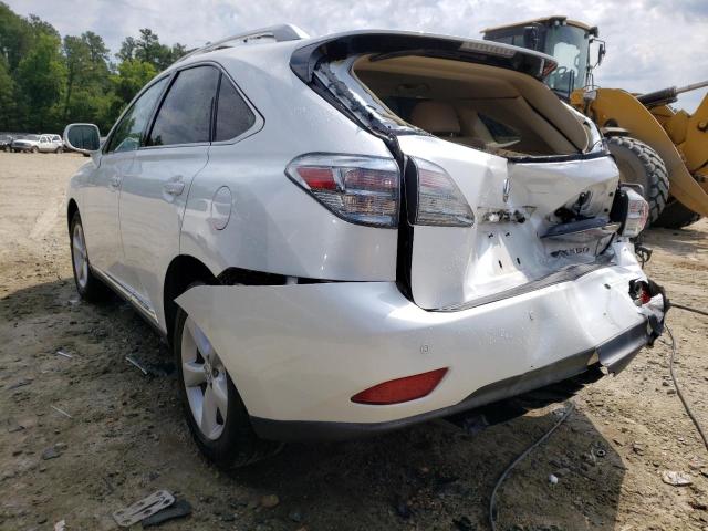 Photo 3 from auction – 2012 LEXUS RX 350 with VIN JTJBK1BA4C2447483