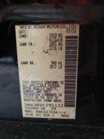 Photo 10 from auction – 2015 NISSAN ALTIMA 2.5 with VIN 1N4AL3AP1FC295132