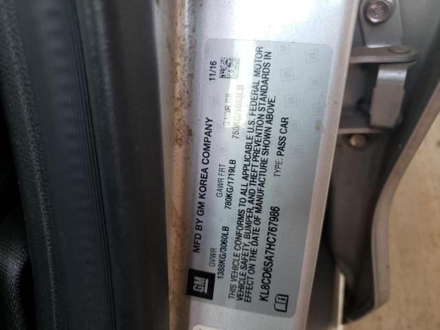 Photo 10 from auction – 2017 CHEVROLET SPARK 1LT with VIN KL8CD6SA7HC767986