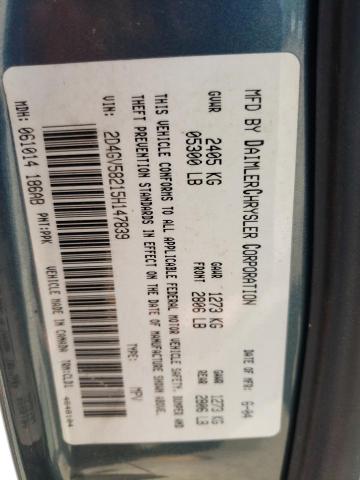 Photo 10 from auction – 2005 DODGE MAGNUM R/T with VIN 2D4GV58215H147839