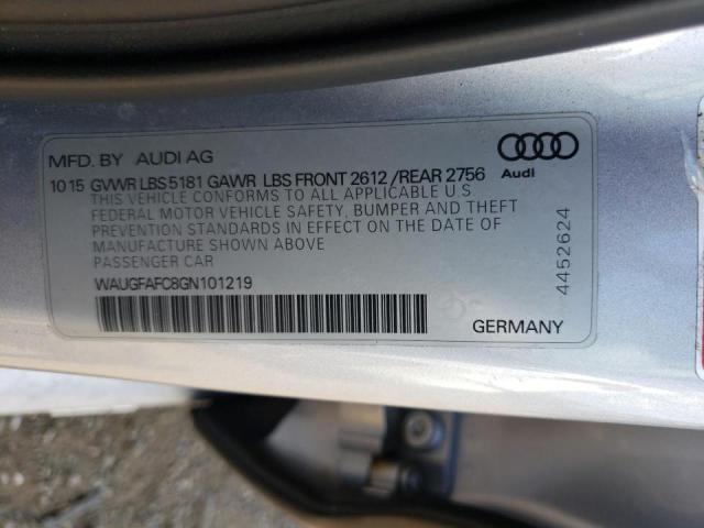 Photo 10 from auction – 2016 AUDI A6 PREMIUM with VIN WAUGFAFC8GN101219