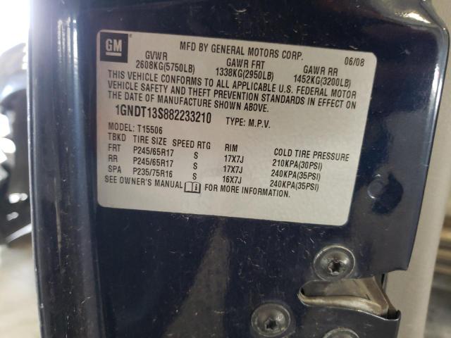Photo 10 from auction – 2008 CHEVROLET TRAILBLAZE with VIN 1GNDT13S882233210