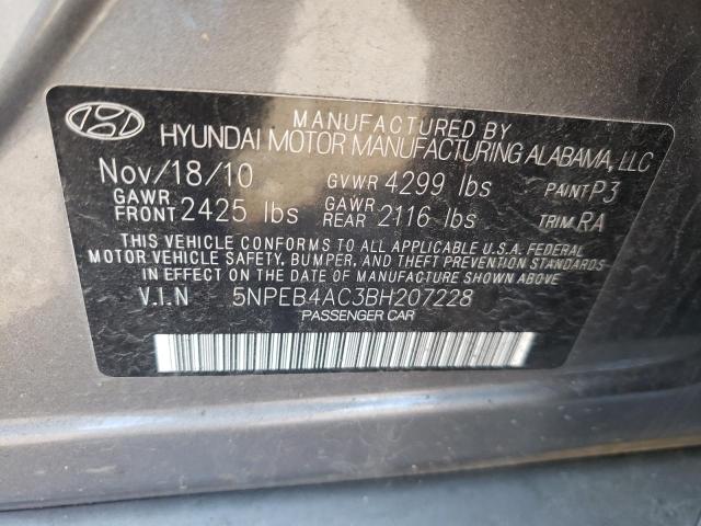 Photo 10 from auction – 2011 HYUNDAI SONATA GLS with VIN 5NPEB4AC3BH207228