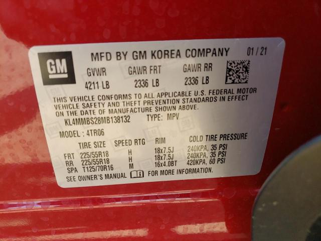 Photo 10 from auction – 2021 BUICK ENCORE GX with VIN KL4MMBS28MB138132