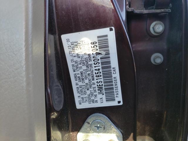 Photo 10 from auction – 2001 HONDA CIVIC LX with VIN JHMES16541S006056