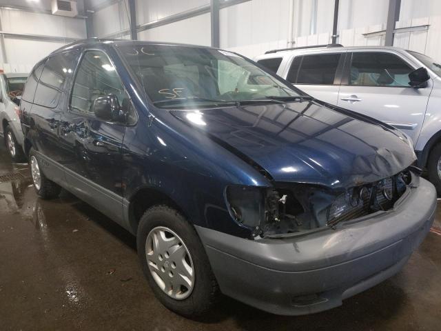TOYOTA SIENNA LE 2002 with VIN 4T3ZF13C42U478373 - Photo from auction