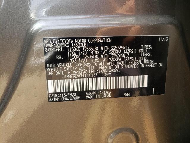 Photo 10 from auction – 2014 TOYOTA RAV4 LE with VIN JTMBFREV0ED050137