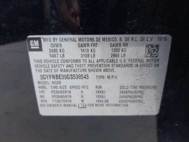 Photo 10 from auction – 2016 CADILLAC SRX LUXURY with VIN 3GYFNBE39GS538543