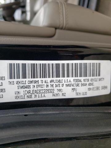 Photo 10 from auction – 2012 JEEP GRAND CHER with VIN 1C4RJEAG3CC229322